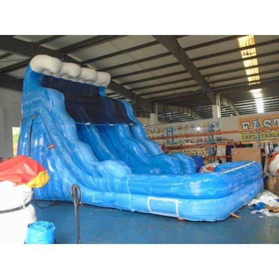 Blue Wave Dual Water Slide