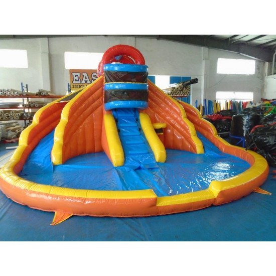 kiddie pool with built in slide