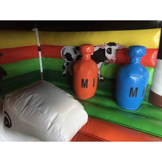 Cow Inflatable Jumping Castle With Slide